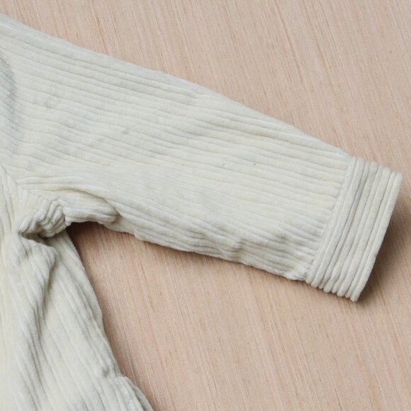 Cat & Jack Toddler Corduroy Shirt-Jacket 12M Cream Button-Up Long Sleeve - Picture 3 of 8